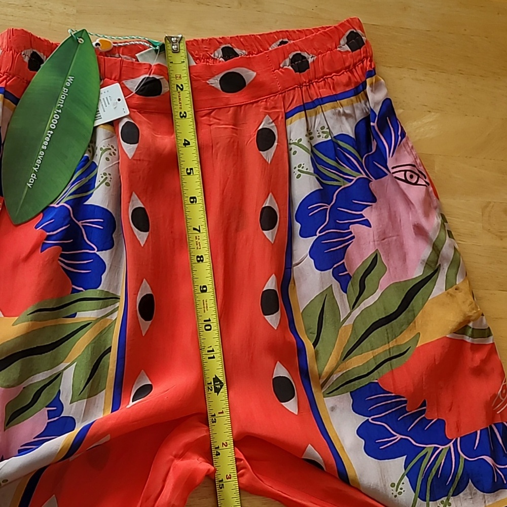 Farm Rio Surreal Scarf Pajama Trousers Pull-on Pants - Picture 14 of 15